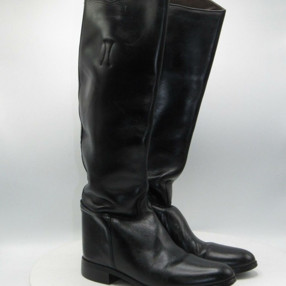 Vintage Police Sz 7 B Black Equestrian Boot C1B E4 - Picture 6 of 8